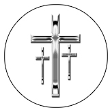 DAROUND 517 SL WT Silver 3 Crosses White Background copy